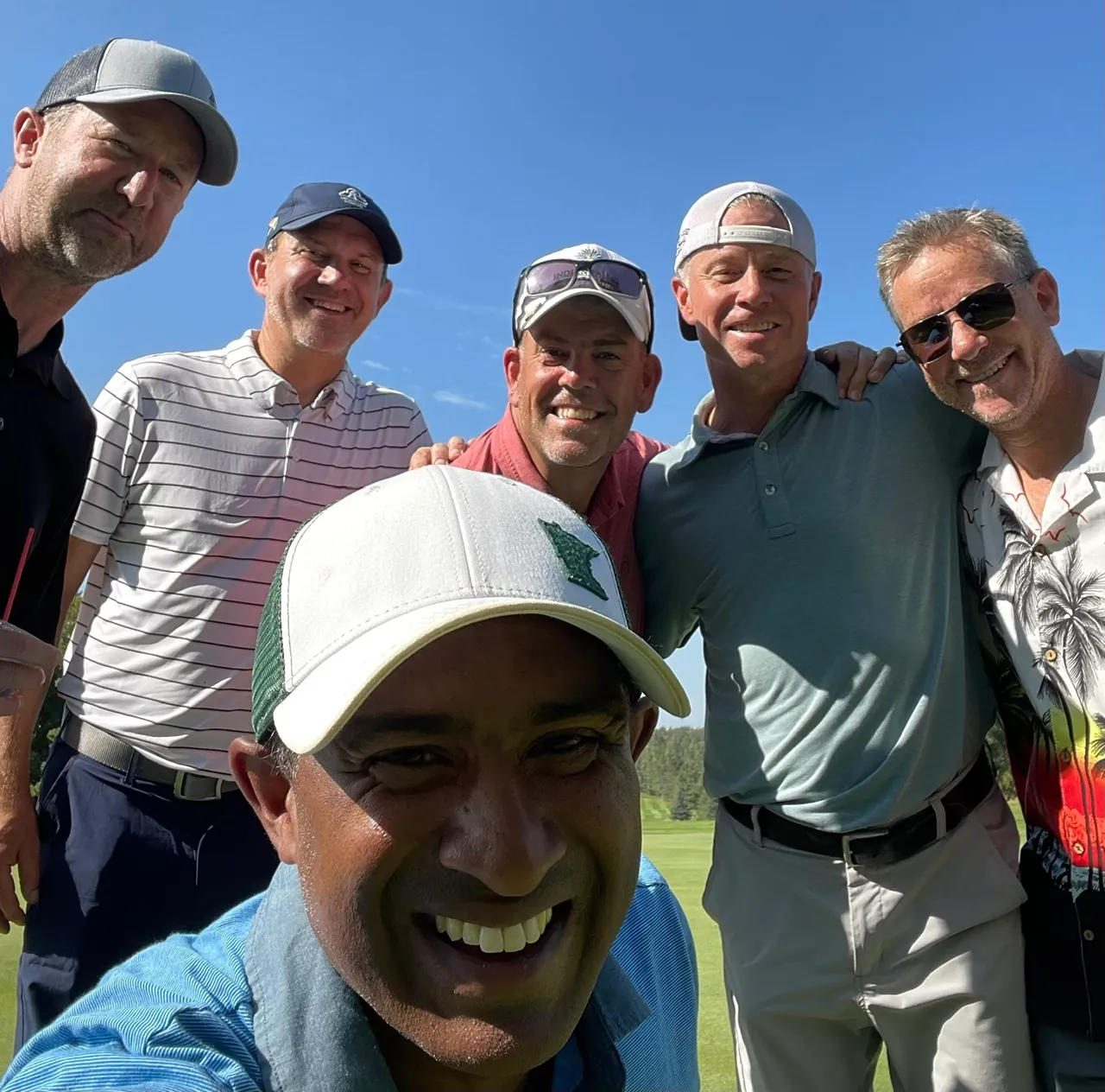 Golfers on the course