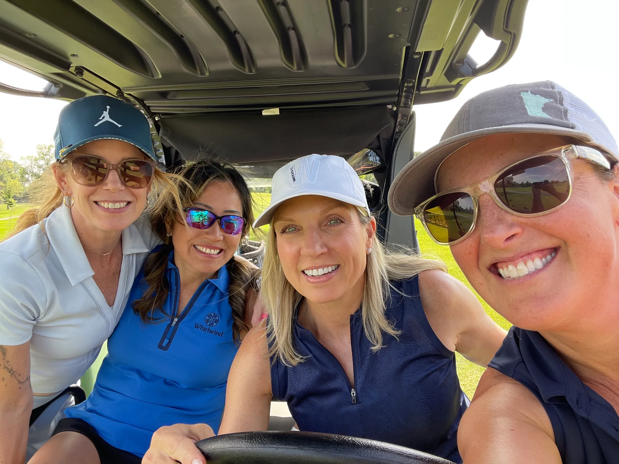 A group of women on the course